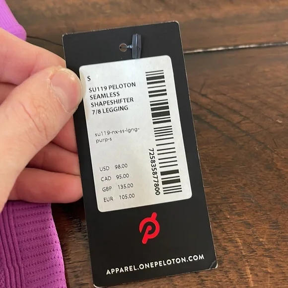 Peloton seamless Shapeshifter 7/8 leggings size small - Picture 3 of 3